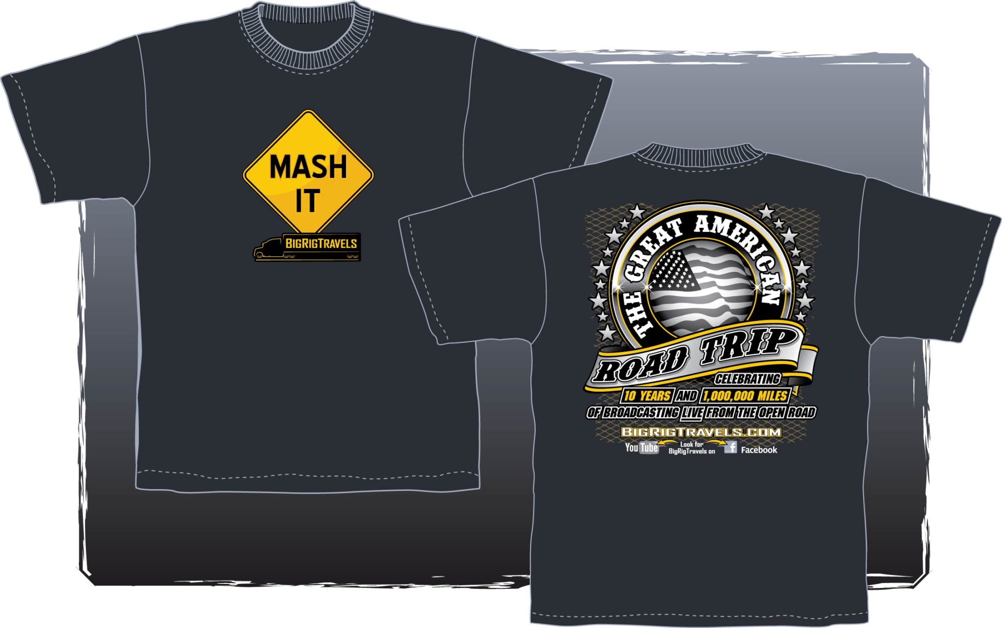 Short Sleeve T Shirts Charcoal Grey Mash It Merchandise