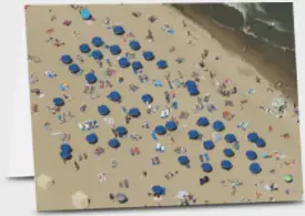 Chicago beach Aerial